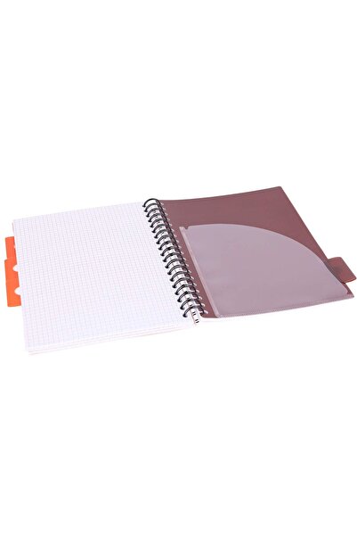Strigo Spiral notebook and dividers Project Book FLORAL B5, mathematics, 200 pg, cardboard covers PADS046