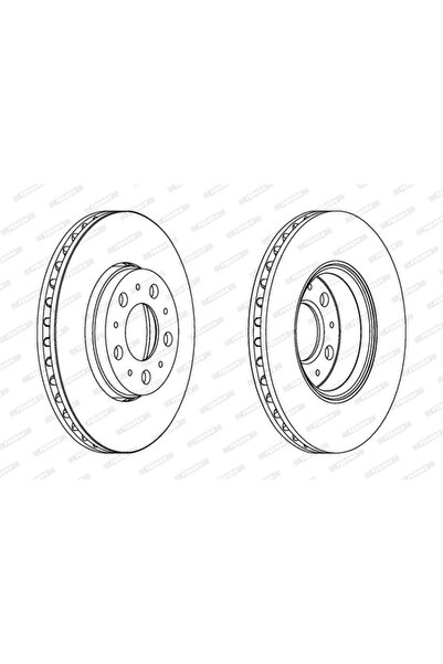 FERODO Brake disc Volvo S60 1/S70/S80 1