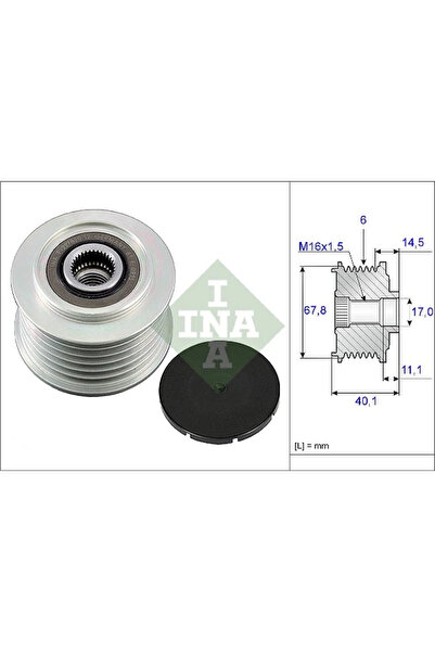FAG Sistem Roata Libera Generator Volvo S60 1/S70/S80 1 Vw California T4 Camp...