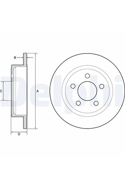 DELPHİ Disc frana JEEP WRANGLER II 1996-2007 BG4648