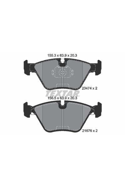 TEXTAR Set Placute Frana Frana Disc Bmw 3/5/Z4 Roadster Wiesmann MF3 Roadster