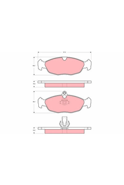 TRW Set Placute Frana Frana Disc Jaguar Xj/Xk 8