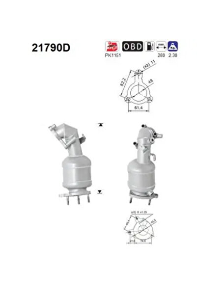 As Catalizator Chevrolet Cruze/Trax Opel Astra H/Astra J/Corsa D