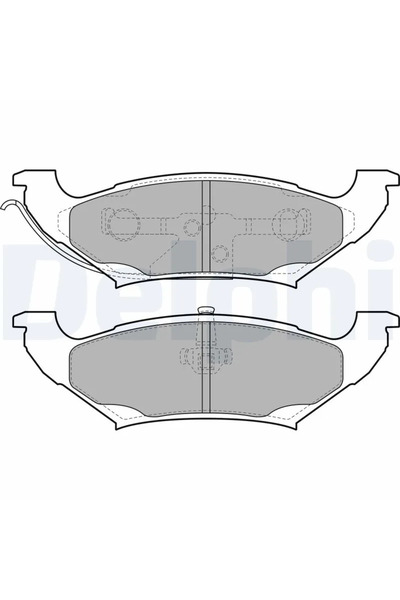 DELPHİ Brake pad set disc brake CHRYSLER VOYAGER III VAN 1995-2001 LP2085