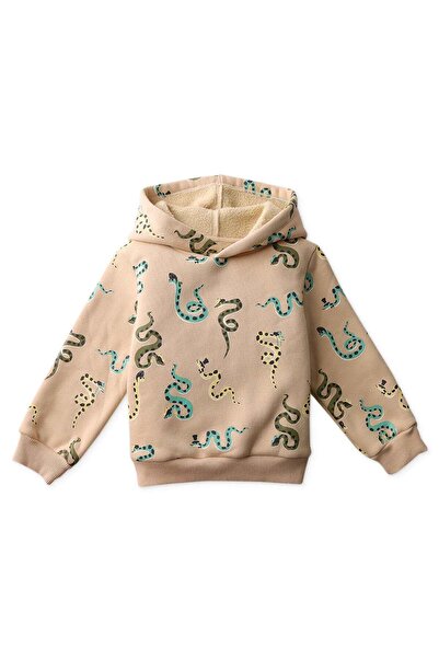 Gingersnaps Boys' Snake Print Hoodie Sweater