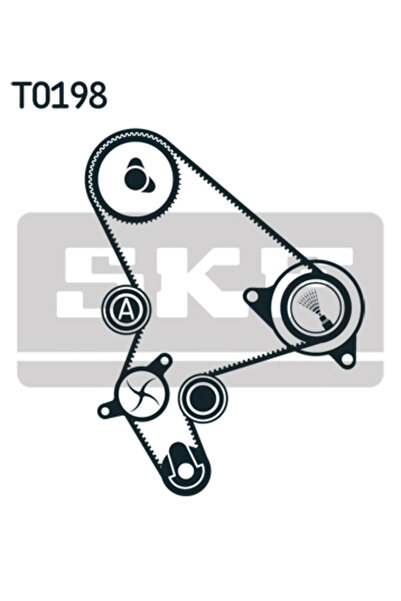 SKF Комплект водна помпа + ангренажен ремък Citroen Jumper 1 Bus/Jumper 1 Car...