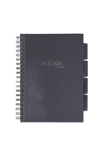 Strigo Spiral notebook and dividers Project Book BASIC B5, mathematics, 200 pg, cardboard covers PADS058