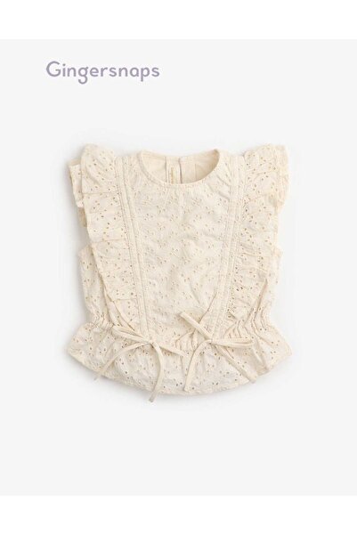 Gingersnaps Girls Ruffled Bow-Detail Top