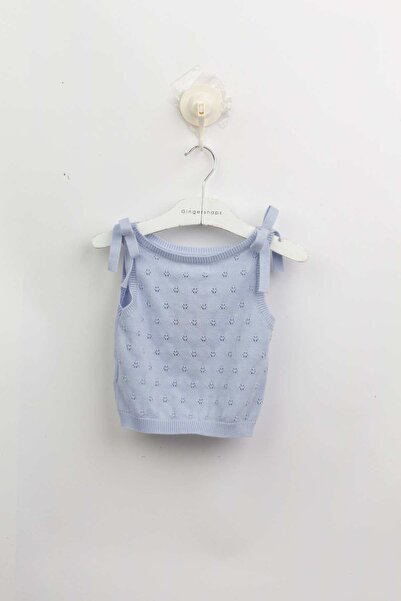 Gingersnaps بلوزة كامي منسوجة بفيونكة للبنات