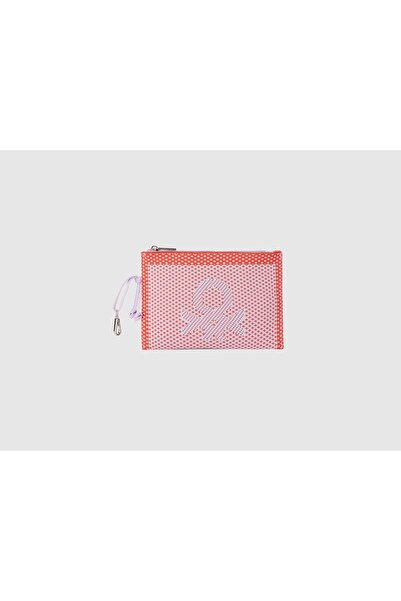 United Colors of Benetton Small Zip Women's Bag with Embroidered Logo