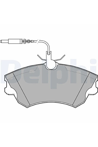DELPHİ Brake pad set disc brake RENAULT ESPACE III 1996-2002 LP1614
