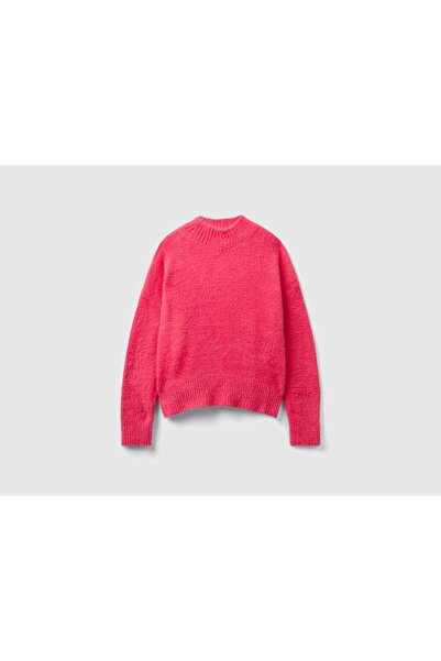 United Colors of Benetton Solid High-Neck Sweater