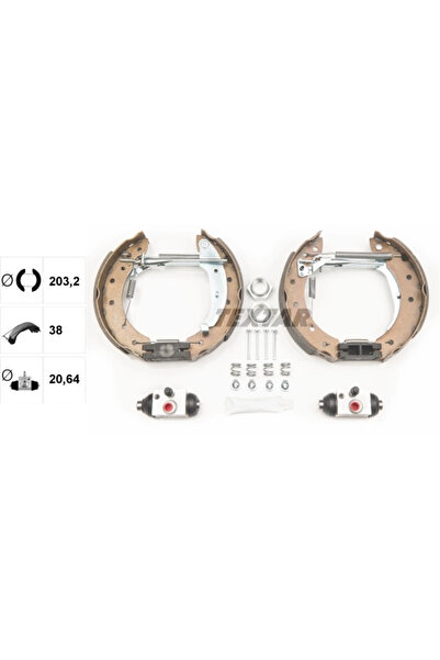 TEXTAR Set Saboti Frana Citroen Saxo/Xsara Peugeot 106 2/206/306 1993-2012