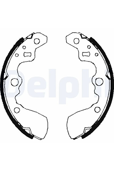 DELPHİ Set of brake shoes SUZUKI SWIFT Cabriolet 1991-1996 LS1710
