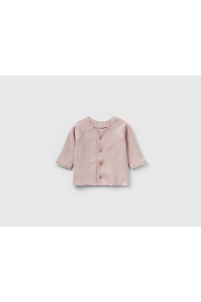 United Colors of Benetton Solid Button-Front Sweater