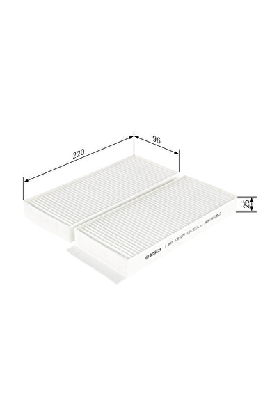 Bosch Cabin Air Filter Ssangyong Actyon 1/Actyon 2/Actyon Sports 1