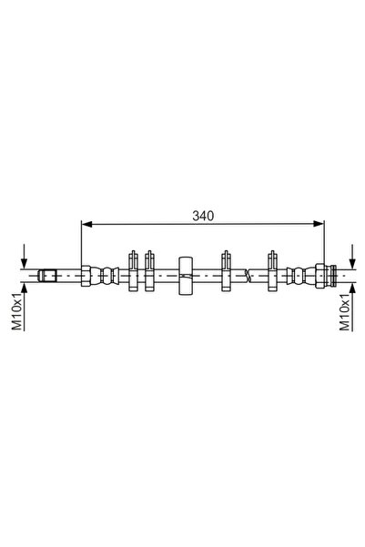 Bosch Furtun Frana Iveco Daily 4 Bus/Daily 4 Caroserie/Daily 4 Platou / Sasiu