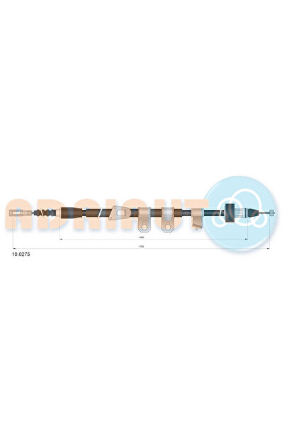 Adriauto Cablu Frana De Parcare Spate Dreapta Hyundai IX35 Kia Sportage 3