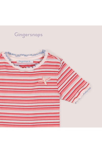 Gingersnaps Girls Short Cropped Sleeve Top