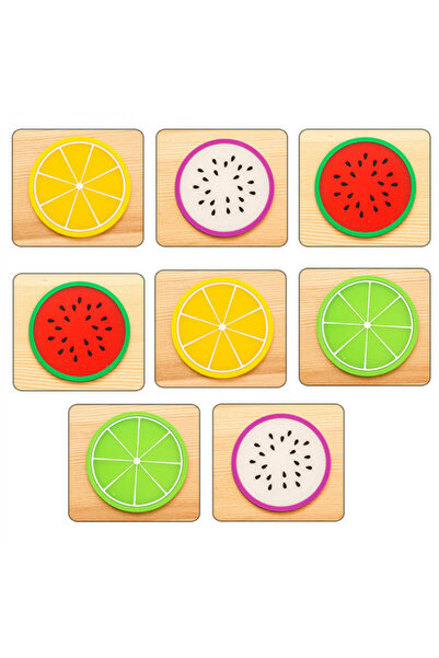 G Glixicom Set of 8 Multicolor Silicone Cup Holders for Glass Mug 9 x 9 cm