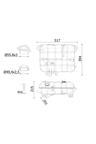 MAHLE Vas De Expansiune Racire Renault Trucks C Volvo Fh
