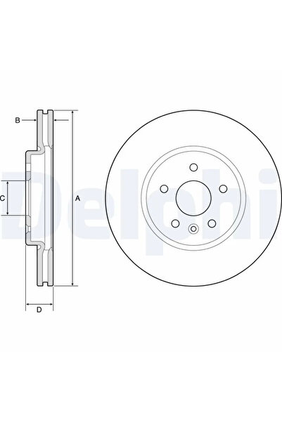 DELPHİ Brake disc OPEL ASTRA K 2015-2022 BG4783C