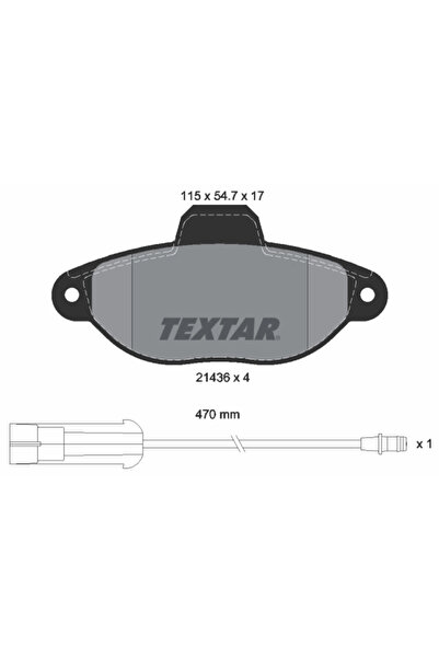 Krieger Set Placute Frana Frana Disc Fiat Punto Lancia Y 1993-2012