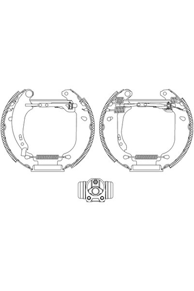 TEXTAR Set Saboti Frana Ford Fiesta 4 Renault Clio 2/Clio Symbol 1/Logan 1
