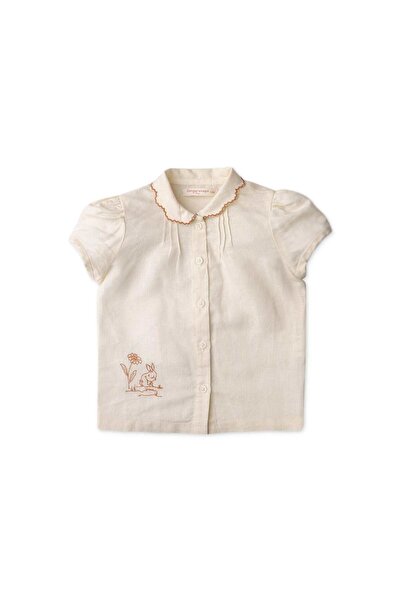 Gingersnaps Girls Button-Front Short-Sleeve Top