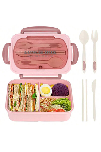 Choice 1200ml 4 Pink Bento Box Adult Lunch Box, Containers For Adults Men Wom...
