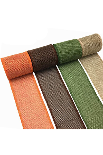 Choice 3M 4 قطع 3M/لفة شريط سلكي من الخيش الطبيعي، لفافة من الخيش لعيد الميلاد، الحرف اليدوية D