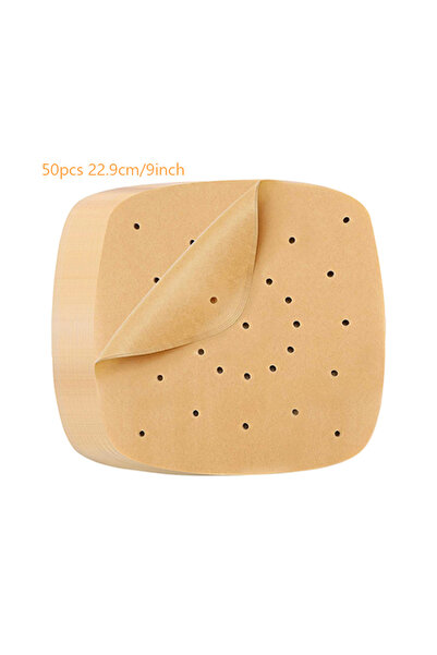 Choice مربع 50 قطعة XL 50 قطعة من ورق الزبدة القابل للاستخدام مرة واحدة لقلي الهواء في المطبخ وطهي الطعام وورق مقاوم للزيت