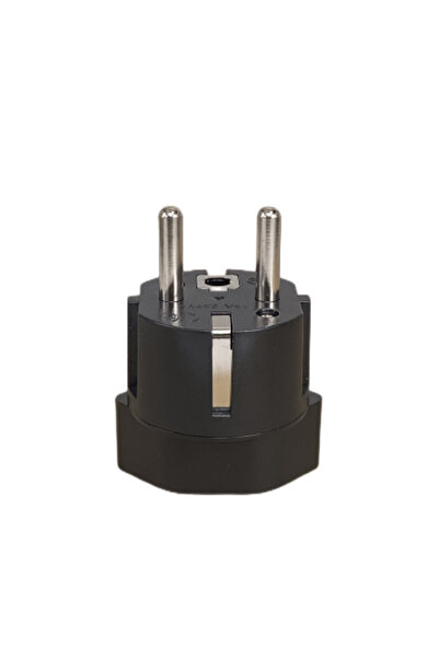 Choice black France Plug Adapter, Ultra Compact Light Weight - Swiss to Russia, South Korea Travel Adaptor