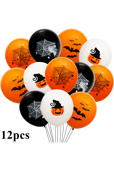 choice2 12pcs 12pcs Halloween Ghost Ballo Spider Witch Bat Pumpkin Skeleton H...