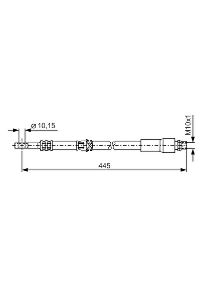 Bosch Furtun Frana Opel Astra H/Meriva B Microbus/Zafira / Zafira Family B Va...