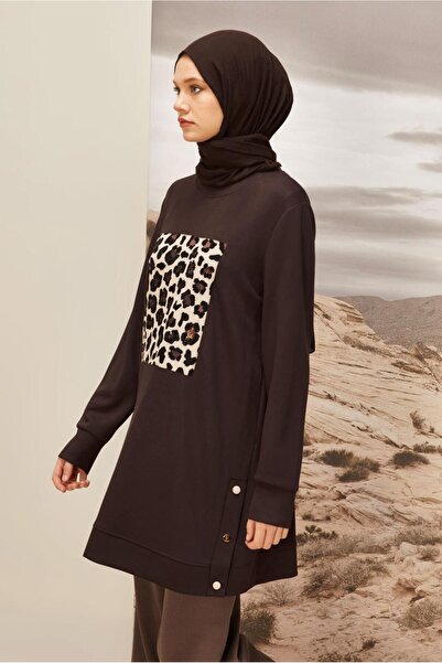 Alvina Leopard Printed Tracksuit Tunic 45921
