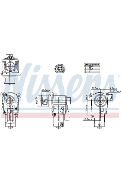 Nissens Supapa Egr Vw Beetle/Golf 6/Jetta 3