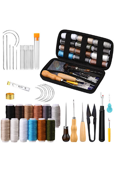 Choice 45 قطعة من أدوات إصلاح المفروشات الجلدية للأحذية والأريكة والخيمة والس...