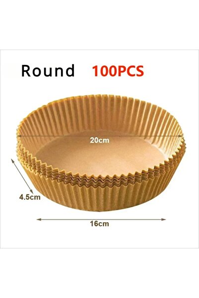 Choice ورق خبز دائري - 100 قطعة 50/100/200 قطعة ورق خبز غير لاصق لمقلاة الهوا...