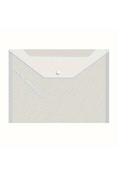 Choice حقيبة مستندات شفافة، 20 قطعة، حقيبة بيانات بلاستيكية A4 بأزرار كبس، حق...