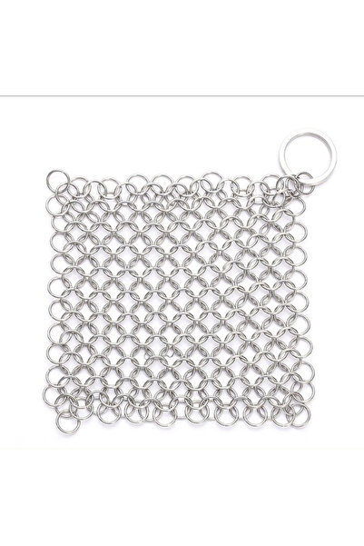 Choice 6 inch 15cm square 3 Size Kitchen Cleaning Stainless Steel Cleaner Scrubber Reusable Washing Net Ru