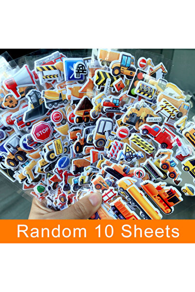 Choice مجموعة ملصقات منفوخة للأطفال من PPT-10PCS-XGC، مكونة من 10 أوراق، مناس...