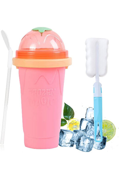 G Glixicom Pahar din Silicon pentru Slushy Milkshake Suc Inghetat Capacitate ...