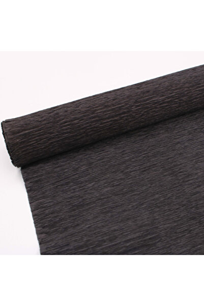 Choice ورق كريب مجعد أسود 9.8 بوصة × 8 أقدام (25 سم × 250 سم) هدايا تغليف الز...