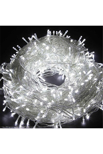 Choice سلسلة أضواء زينة عيد الميلاد LED بيضاء بطول 10 أمتار و100 مصباح LED، ت...