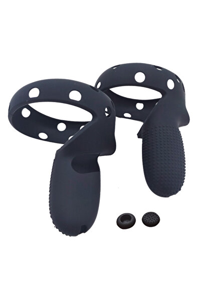Choice Black 2Pcs Soft Silicone Protective Cover For Oculus/Meta Quest 2 Controllers Case VR Accessories Id