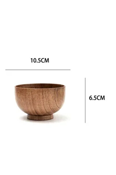 Choice B Japanese Style Wooden Bowl Jujube Wooden Bowl Round Large Soup Bowl ...