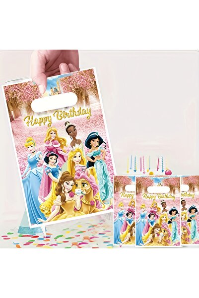 Choice 25x17x0.3cm 50Pcs Princess birthday party gift bag, gift packaging bag, Snow White party plastic gif