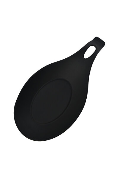 Choice رف ملاعق عازل من السيليكون باللون الأسود، قطعة واحدة، مقاوم للحرارة، م...