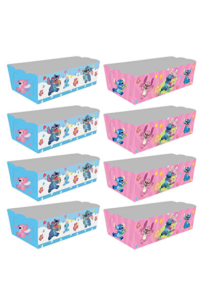 Disney 8pcs mxied boxes 8/16pcs Lilo&Stitch Party Decoration Popcorn Boxes Birthday Party Supplies P